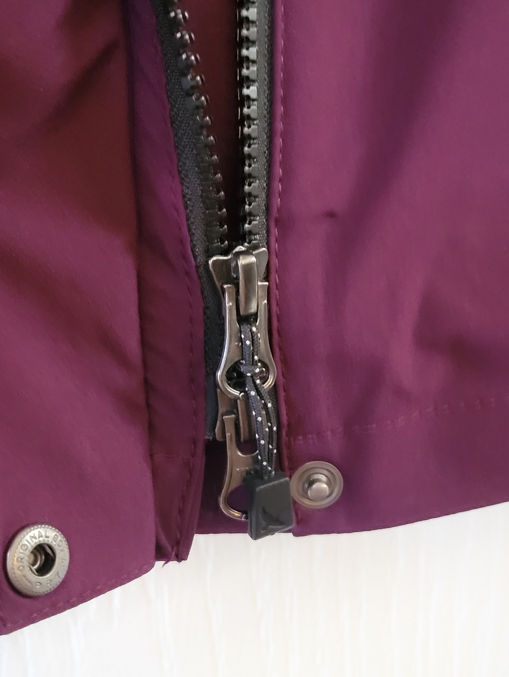 Eddie Bauer Cloud Cap Waterproof Stretch Hooded Rain Parka Women’s XL Purple - Picture 8 of 13